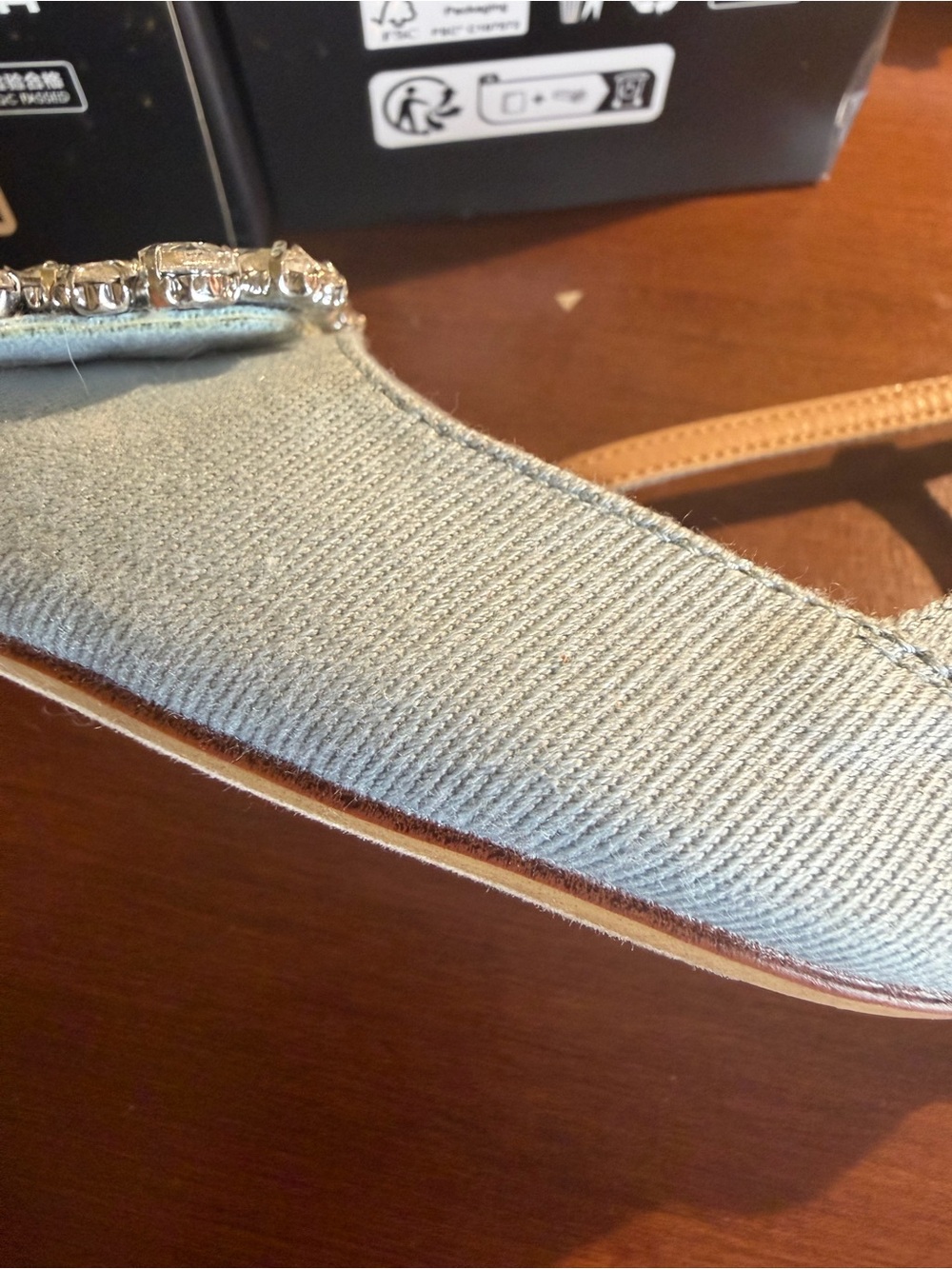 a new day Light Blue Jeweled Pointed heel - Picture 8 of 8